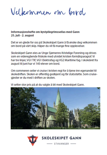 velkommen om bord