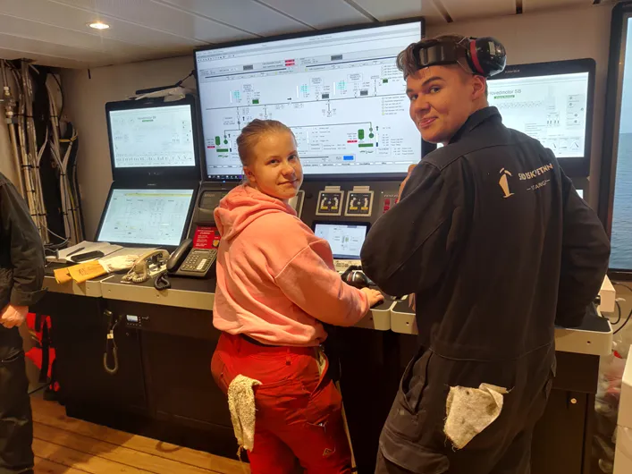 På treningstokt med hybridskip! 